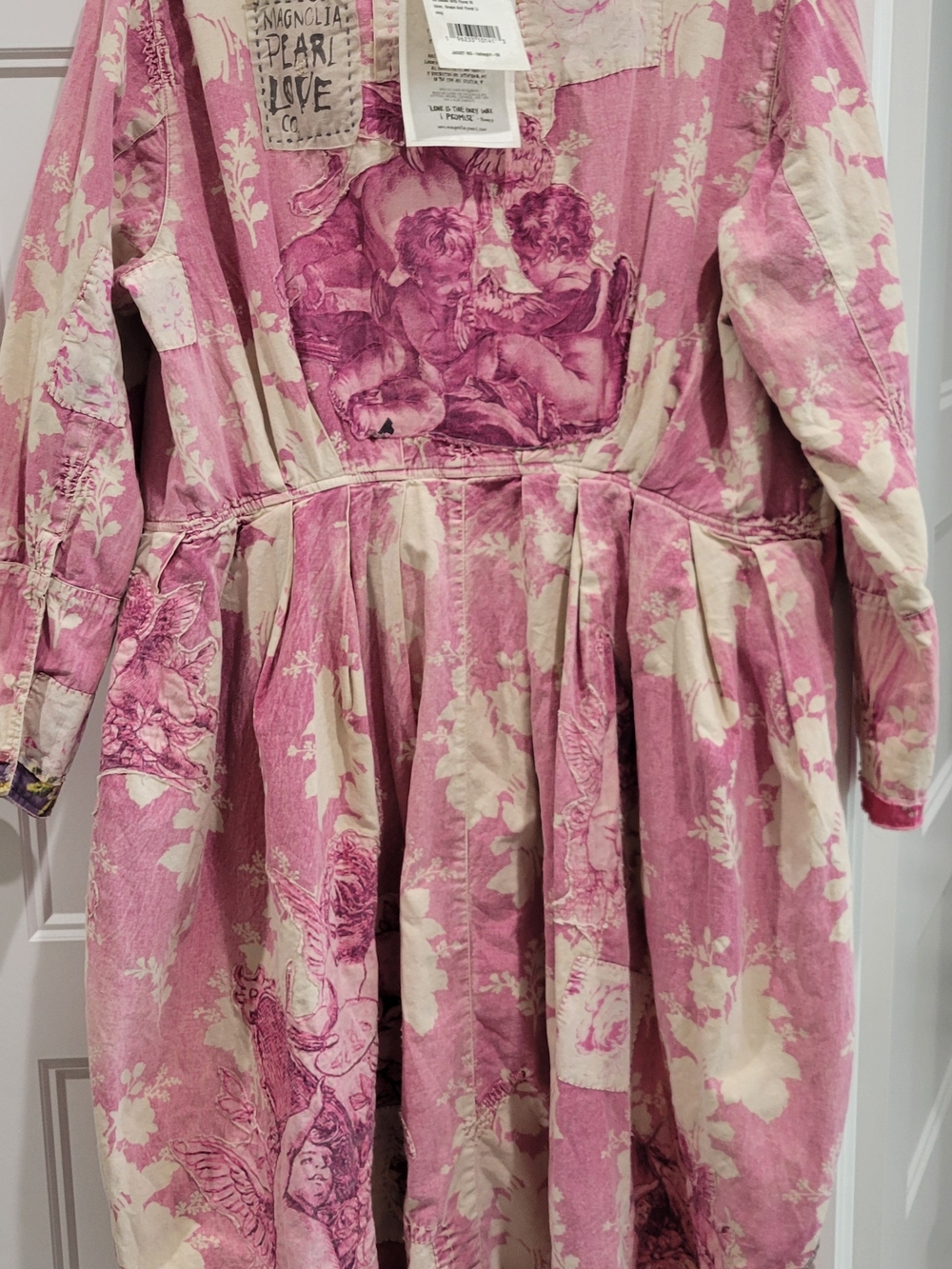 Magnolia Pearl Pink Floral Boho Dress Coat - Picture 4 of 4